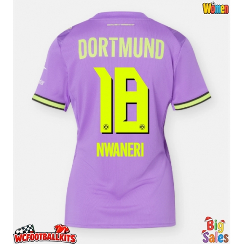 Borussia Dortmund Ethan Nwaneri #18 Replica Third Stadium Shirt for Women 2026-27 Short Sleeve